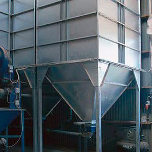 Plåtsilo och fodersilo