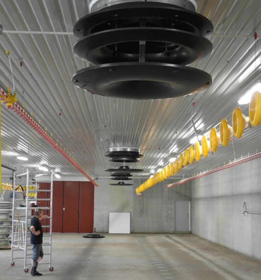 Ventilation för ladugård