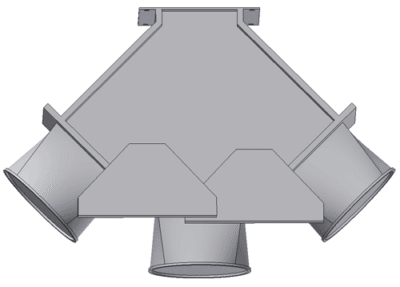 Ritning av en 3 vägsförd Rk 160