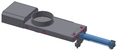 Pneumatisk automatspjäll till en fodermaskin