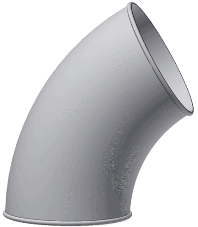 Ritning av ett rör med 60 graders vinkel