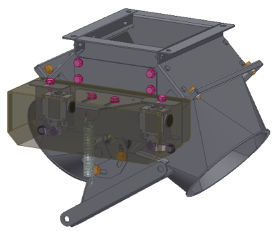 Ritning av en 2-vägs fördelare
