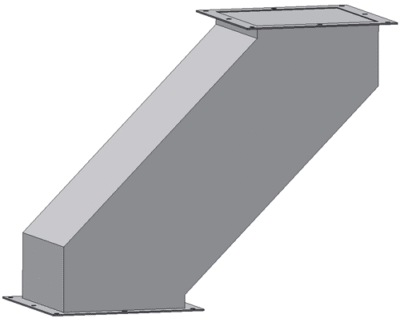 Anslutningskanal till en rörskruv